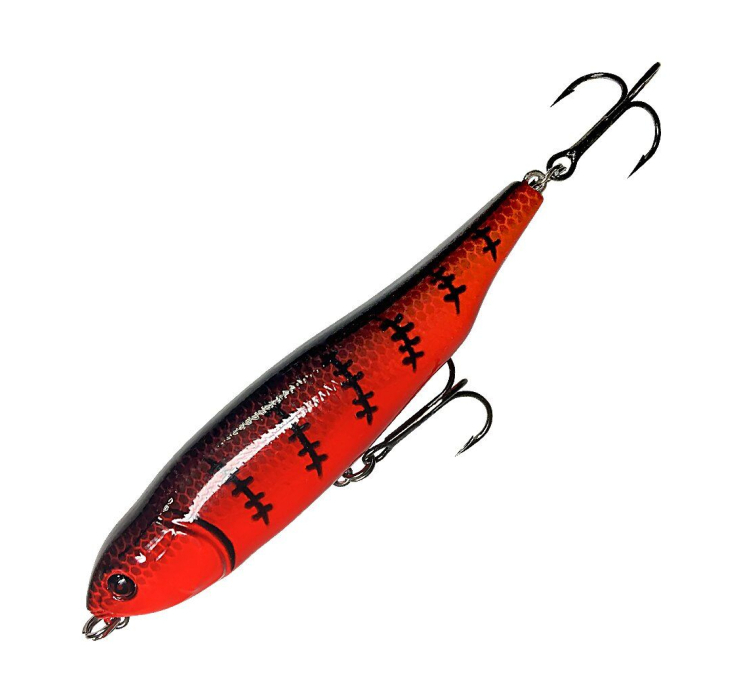 Воблер Nomura Top Water Pencil 95мм 14гр. цвет-762 (RED BLACK STRIPED) - 1 Воблер Nomura Top Water Pencil 95мм 14гр. цвет-762 (RED BLACK STRIPED) - 1