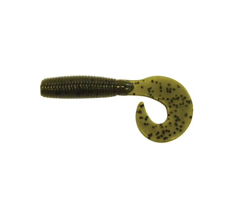 Силіконова приманка Big Bite Baits Finesse Grub 4" Green Pump. 10 шт. - 1 Силіконова приманка Big Bite Baits Finesse Grub 4" Green Pump. 10 шт. - 1