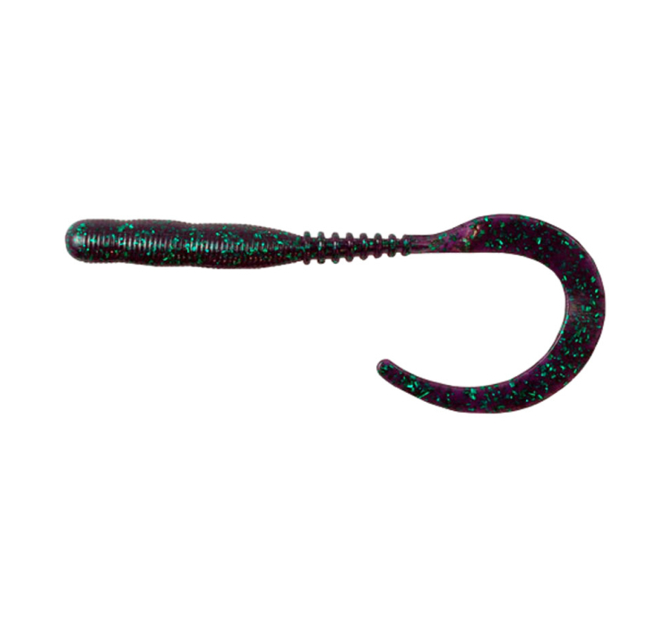 Силіконова приманка Reins Curly Curly 4" 012 Junebug (15 шт./пач.) - 1 Силіконова приманка Reins Curly Curly 4" 012 Junebug (15 шт./пач.) - 1