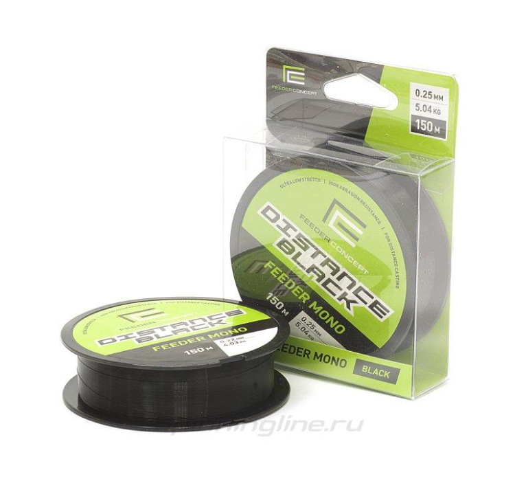Леска Feeder Concept Distance Black 150м 0,30мм - 4 Леска Feeder Concept Distance Black 150м 0,30мм - 4
