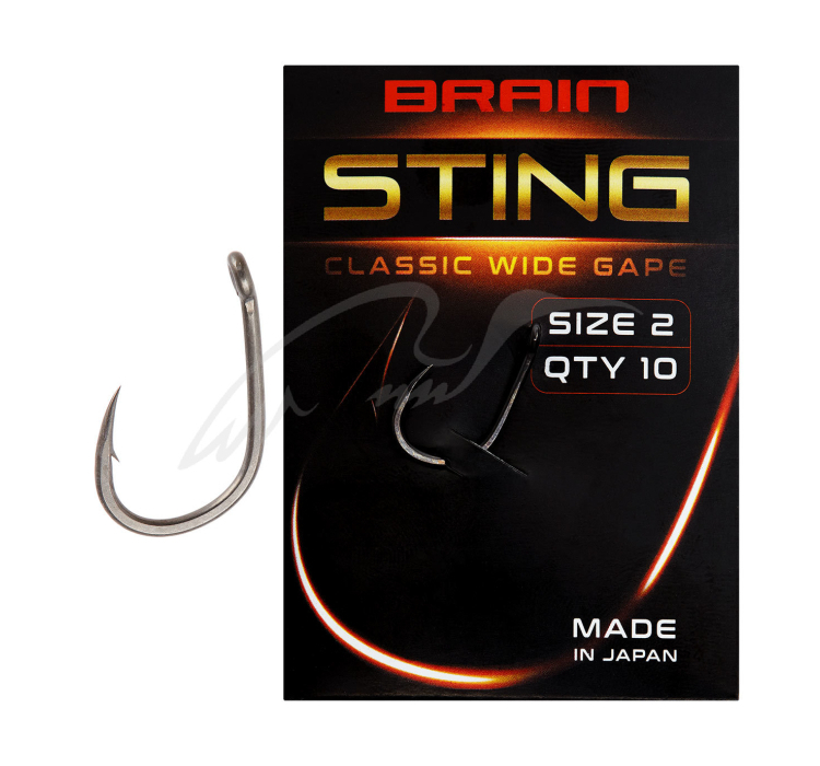 Гачок Brain Sting Classic Wide Gape #2 (10 шт/уп) - 1 Гачок Brain Sting Classic Wide Gape #2 (10 шт/уп) - 1