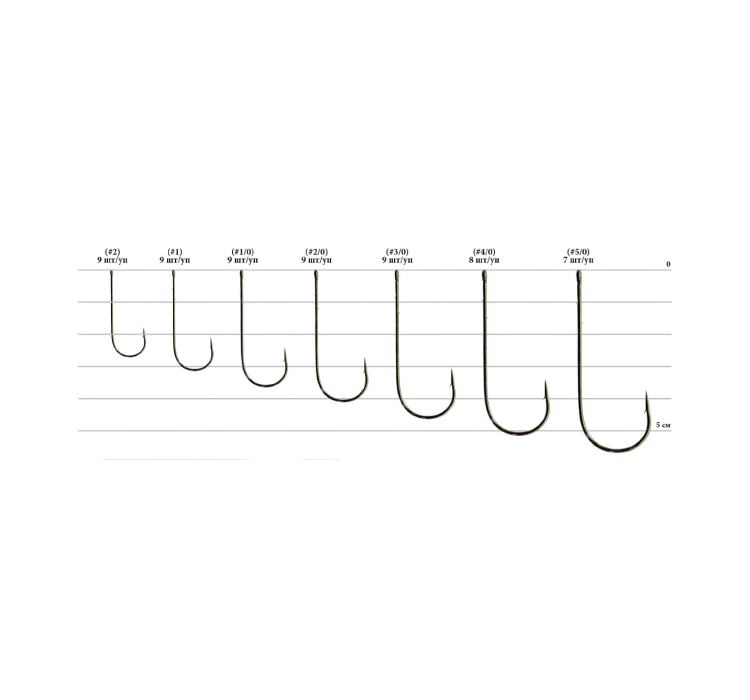 Гачок Decoy Worm4 Strong Wire #1 (9 шт/уп) - 2 Гачок Decoy Worm4 Strong Wire #1 (9 шт/уп) - 2