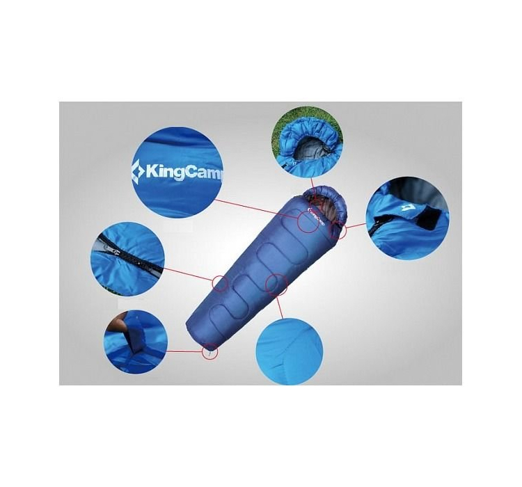 Спальний мiшок KingCamp Treck 125 (KS3190) Left Blue - 5 Спальний мiшок KingCamp Treck 125 (KS3190) Left Blue - 5
