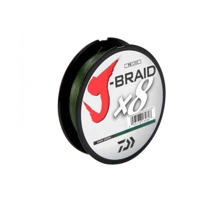 Шнур Daiwa J-Braid X8 0.16мм 150м Dark Green - 1 Шнур Daiwa J-Braid X8 0.16мм 150м Dark Green - 1