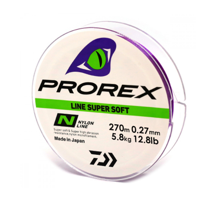 Жилка Daiwa Prorex Line Super Soft 270м 2.7кг 0.18мм - 1 Жилка Daiwa Prorex Line Super Soft 270м 2.7кг 0.18мм - 1