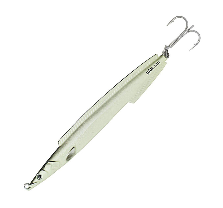 Пилькер-песчанка DAM SALT-X Sandeel 33г. 12,5 см. тройник 2 (glow uv) - 1 Пилькер-песчанка DAM SALT-X Sandeel 33г. 12,5 см. тройник 2 (glow uv) - 1
