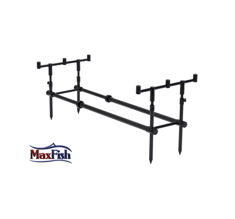 Підставка DAM MAD Black Block Alu Rod Pod для 3 вудилищ max довжина 105см - 1 Підставка DAM MAD Black Block Alu Rod Pod для 3 вудилищ max довжина 105см - 1