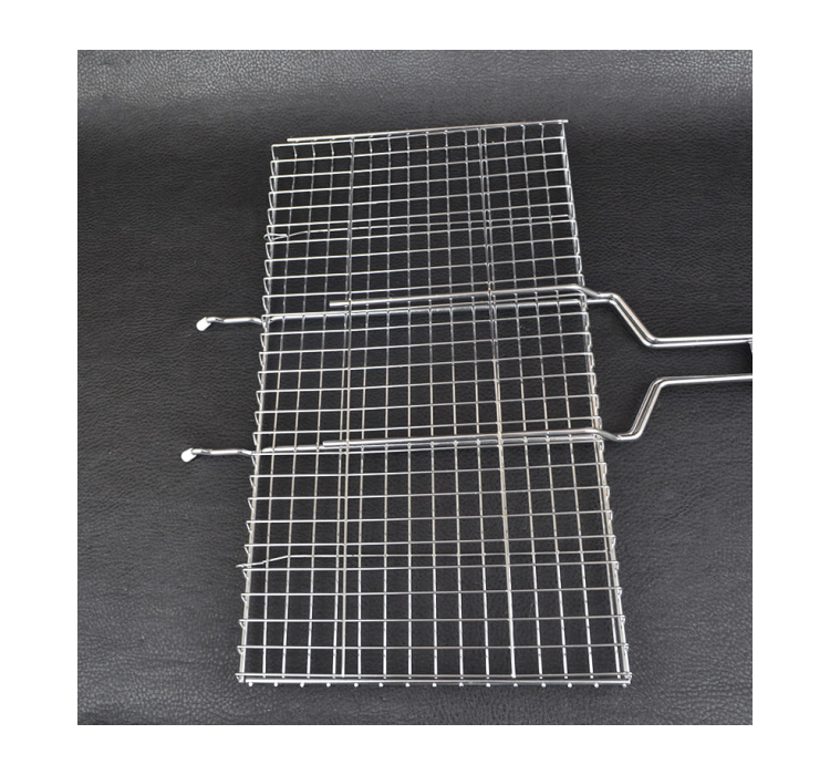 Решітка для гриля подвійна GRILL ME BQ-022 (44х25см), хромована - 5 Решітка для гриля подвійна GRILL ME BQ-022 (44х25см), хромована - 5