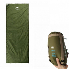 Спальный мешок Nature Hike MINI ULTRA LIGHT увеличенный размер 205x85см, вес 1кг, 8-15℃ зеленый