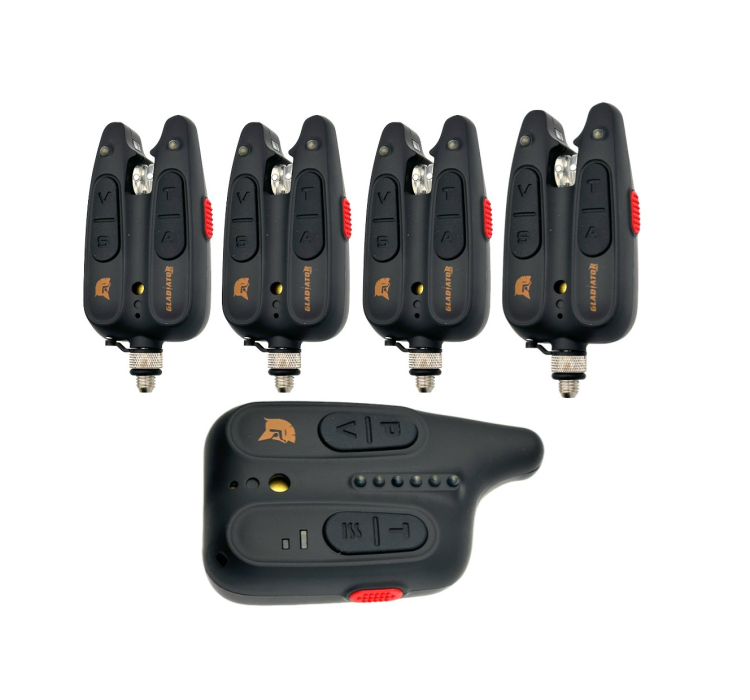 Набір сигналізаторів GLADIATOR RF1118 4+1 Black з пейджером Набір сигналізаторів GLADIATOR RF1118 4+1 Black з пейджером