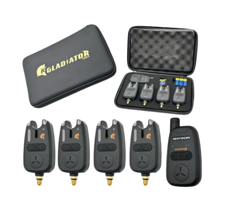 Набір сигналізаторів GLADIATOR RF298 4+1 Black з пейджером - 1 Набір сигналізаторів GLADIATOR RF298 4+1 Black з пейджером - 1