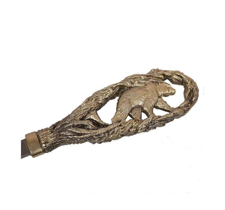 Набор шампуров ручной работы Мастер-Крами На охоте , рукоять бронза (3х10мм, 60см), 6 шт. в кож. колчане - 3 Набор шампуров ручной работы Мастер-Крами На охоте , рукоять бронза (3х10мм, 60см), 6 шт. в кож. колчане - 3