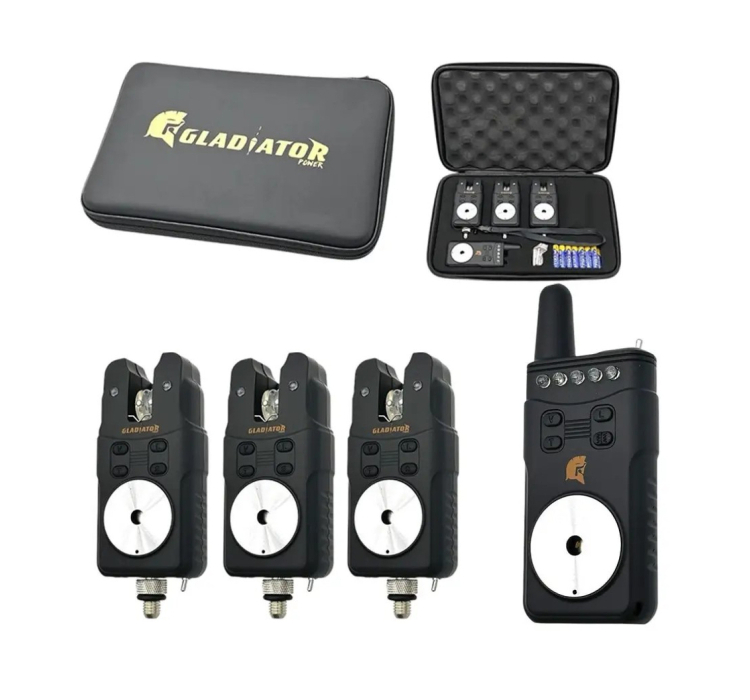 Набір сигналізаторів GLADIATOR RF698 3+1 Black з пейджером - 1 Набір сигналізаторів GLADIATOR RF698 3+1 Black з пейджером - 1