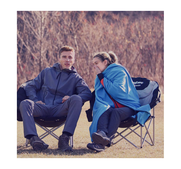 Лежак KingCamp Deluxe Moon Chair (KC3889) Black/grey - 2 Лежак KingCamp Deluxe Moon Chair (KC3889) Black/grey - 2