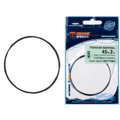 Поводковий матеріал UKRSPIN Orange Spinning титан 2м 18кг(40lb)/0.4мм