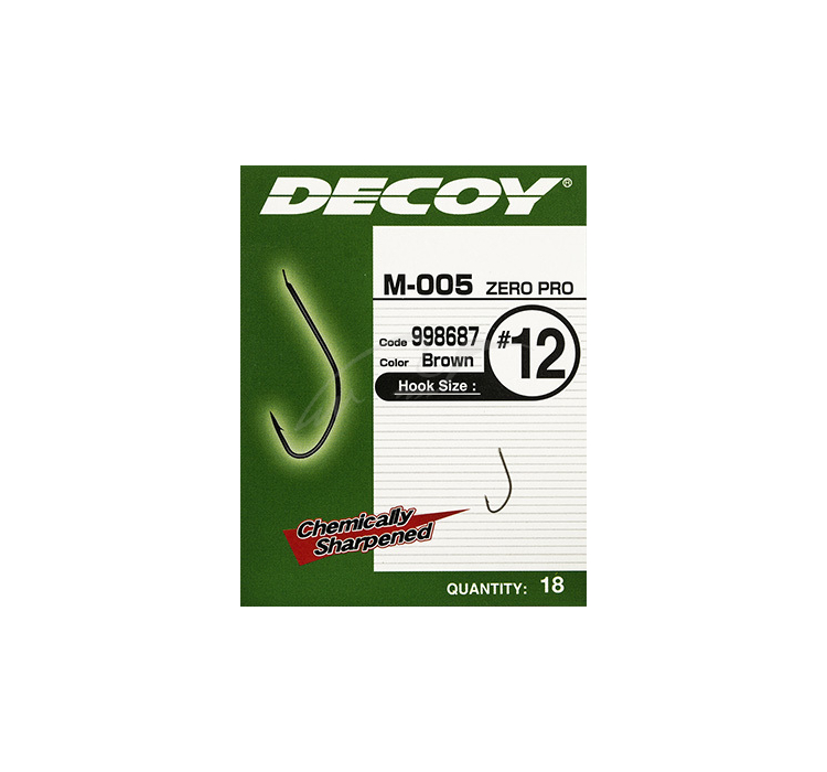 Гачок Decoy M-005 ZERO-PRO #20 (18 шт/уп) - 4 Гачок Decoy M-005 ZERO-PRO #20 (18 шт/уп) - 4