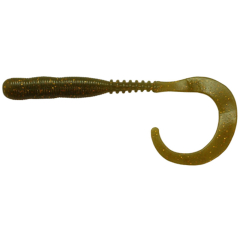 Силіконова приманка Reins Curly Curly 4" 035 Green Sparkle (15 шт./пач.)