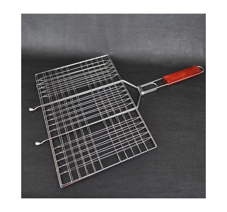 Решітка для гриля подвійна GRILL ME BQ031/GRME229 (42x31см), хромована - 2 Решітка для гриля подвійна GRILL ME BQ031/GRME229 (42x31см), хромована - 2