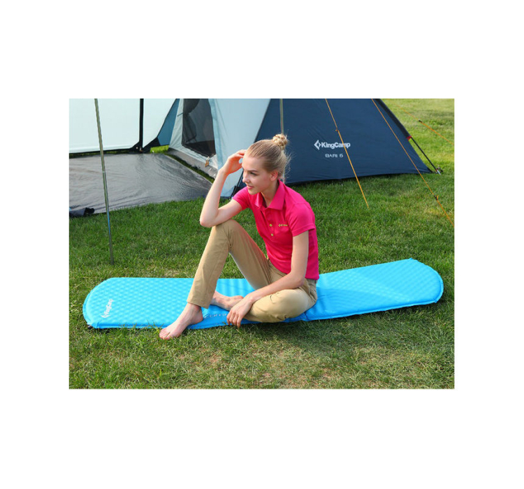 Самонадувний килимок KingCamp Wave Super (KM3548) Blue - 3 Самонадувний килимок KingCamp Wave Super (KM3548) Blue - 3