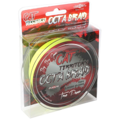 Плетений шнур Mikado CAT TERRITORY OCTA BRAID 150м жовтий 0,70 мм