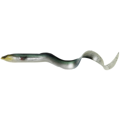 Силиконовая приманка Savage Gear 3D Real Eel Loose Body 150mm 12.0g Green Silver (поштучно) (1 шт.)