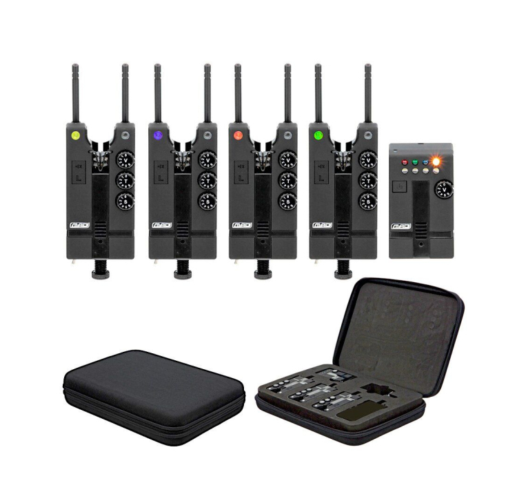 Набір сигналізаторів в кейсі DAM Mad HI-T 3+1 - 1 Набір сигналізаторів в кейсі DAM Mad HI-T 3+1 - 1