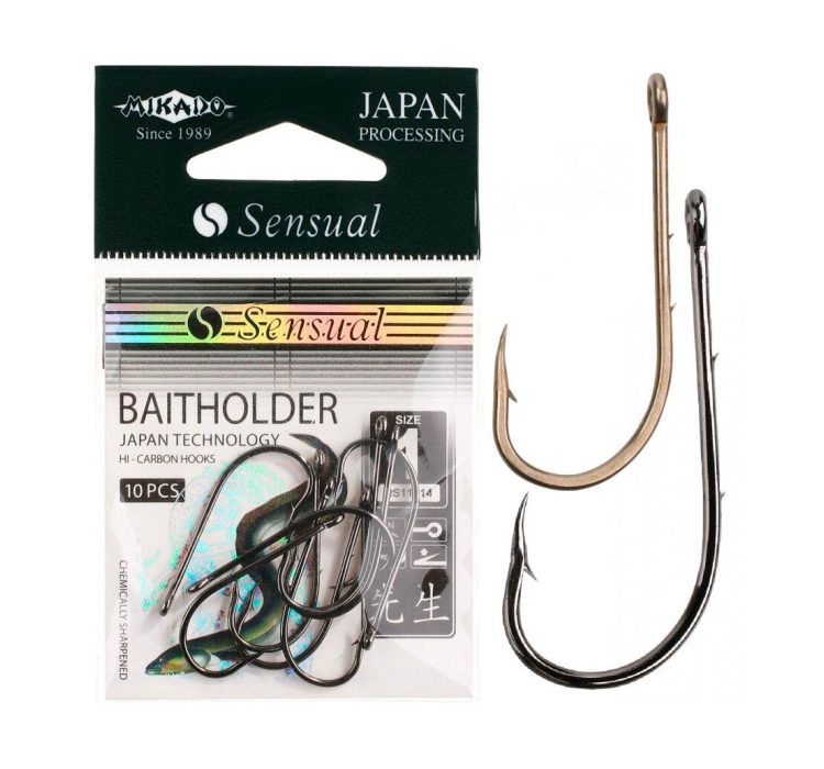 Крючки Mikado SENSUAL BAITHOLDER (коричневый) № 1 - 1 Крючки Mikado SENSUAL BAITHOLDER (коричневый) № 1 - 1