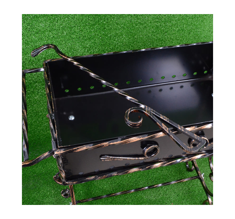 Мангал для шашликів (10-місний), кований - 9 Мангал для шашликів (10-місний), кований - 9