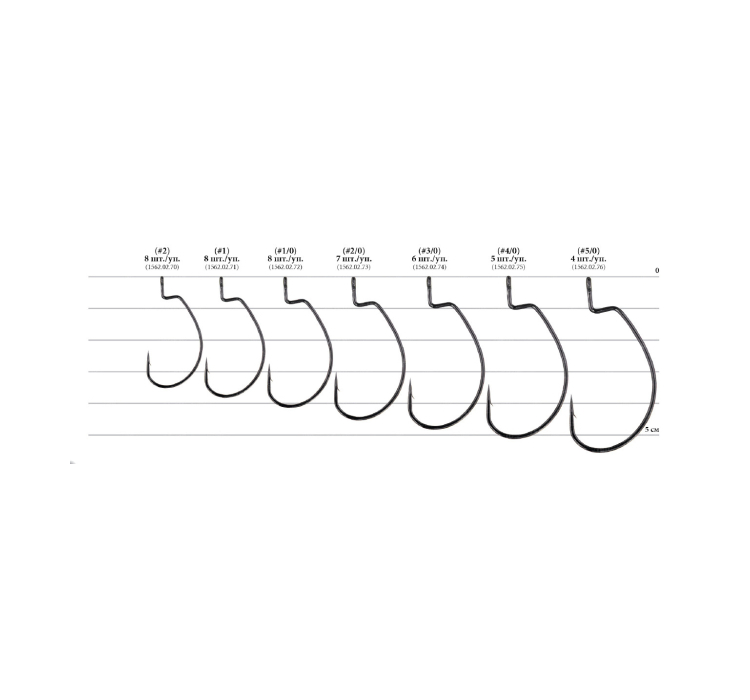 Гачок Decoy Worm25 Hook Wide #2 (8 шт/уп) - 2 Гачок Decoy Worm25 Hook Wide #2 (8 шт/уп) - 2