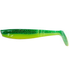 Силіконова приманка DAM Effzett Shad Paddletail 8 см uv green/lime (pak 90) (1 шт.)