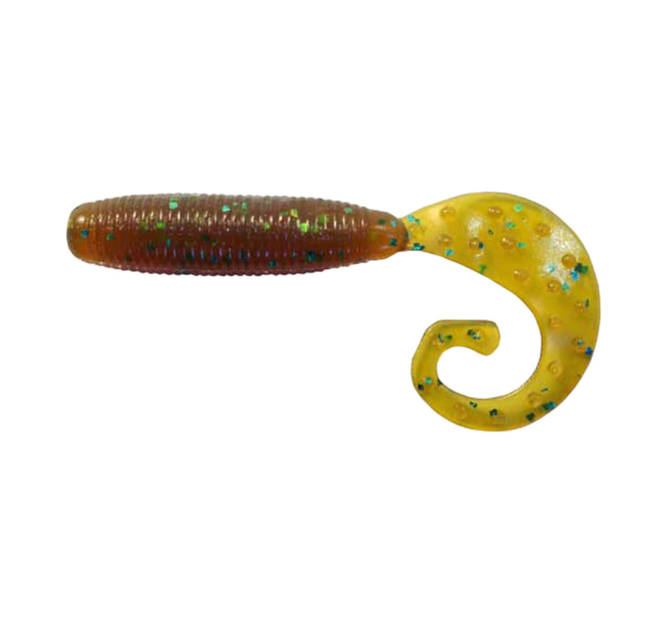 Силиконовая приманка Reins Fat G-Tail Grub 3" 565 Motor Oil Green Flake (12 шт./пач.) - 1 Силиконовая приманка Reins Fat G-Tail Grub 3" 565 Motor Oil Green Flake (12 шт./пач.) - 1