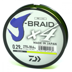 Шнур Daiwa J-Braid X4 0.33мм 270м Dark Green