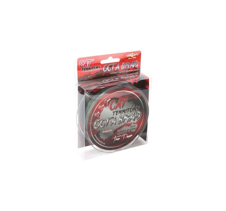 Плетений шнур Mikado CAT TERRITORY OCTA BRAID 150м зелений 0,70 мм - 1 Плетений шнур Mikado CAT TERRITORY OCTA BRAID 150м зелений 0,70 мм - 1