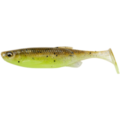 Силиконовая приманка Savage Gear Fat Minnow T-Tail 75 mm 5.0g Green Pearl Yellow (поштучно) (1 шт.)