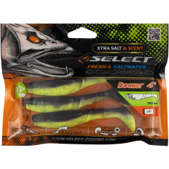 Силиконовая приманка Select Boozer 4" #201 (3 шт./пач.)