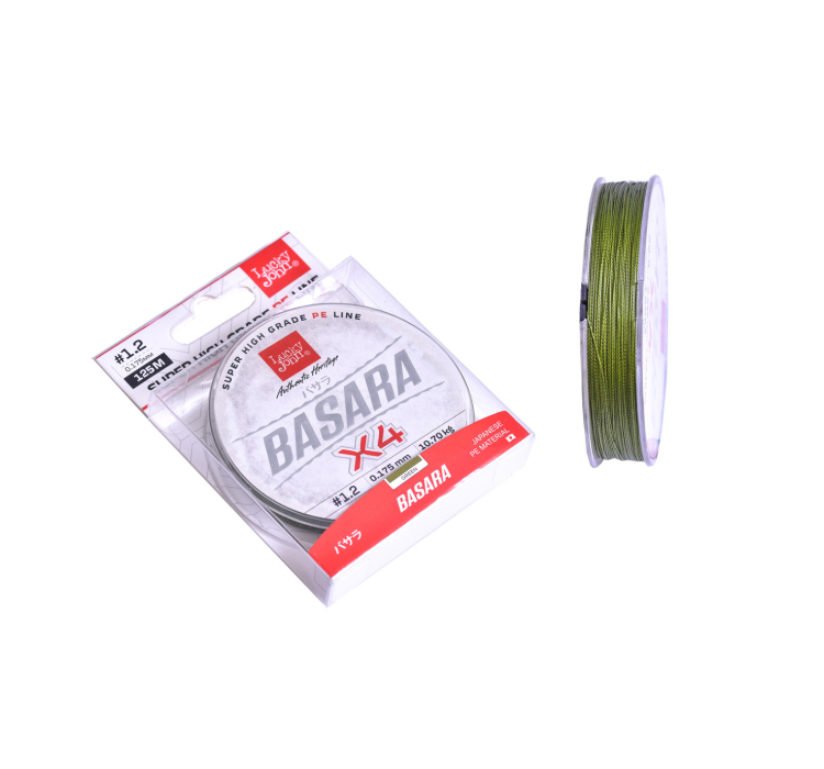 Шнур Lucky John Basara 125м 0,17мм Green - 1 Шнур Lucky John Basara 125м 0,17мм Green - 1