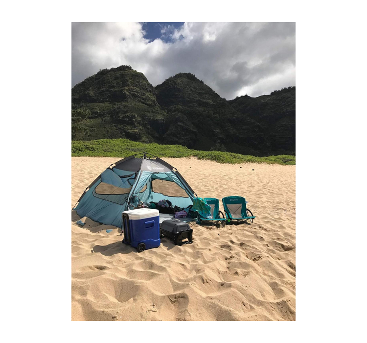 Шезлонг KingCamp Beach chair (KC3841) Cyan - 2 Шезлонг KingCamp Beach chair (KC3841) Cyan - 2