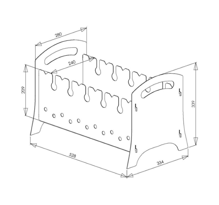 Мангал раскладной Кемпинг Поход, BQ-1559-9 - 2 Мангал раскладной Кемпинг Поход, BQ-1559-9 - 2