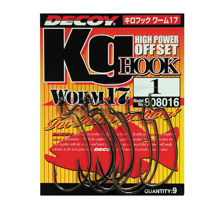 Гачок Decoy Worm17 Kg Hook #2 (9 шт/уп) - 1 Гачок Decoy Worm17 Kg Hook #2 (9 шт/уп) - 1
