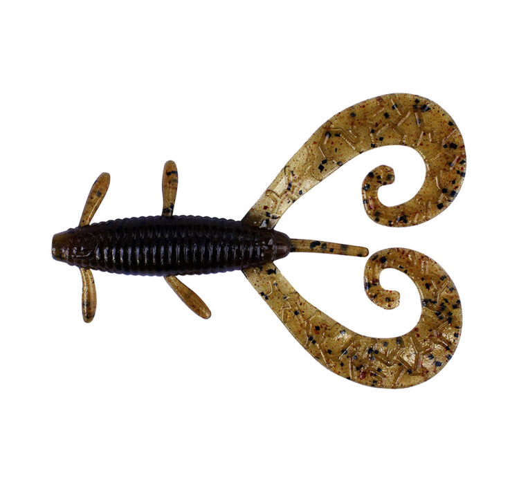 Силіконова приманка Reins G-Tail Twin 3" 002 Green Pumpkin (8 шт./пач.) - 1 Силіконова приманка Reins G-Tail Twin 3" 002 Green Pumpkin (8 шт./пач.) - 1