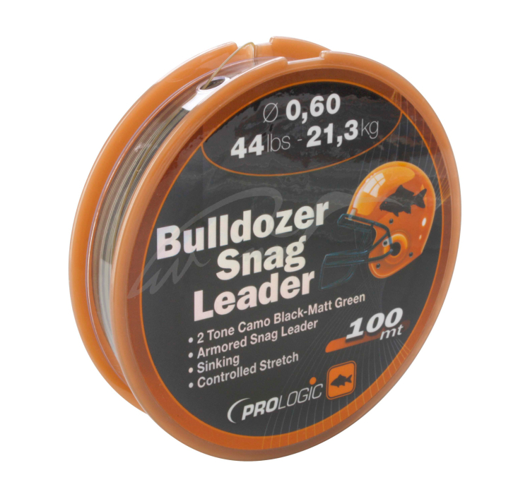 Шоклидер Prologic Bulldozer Snag Leader 100m (Camo) 0.60mm 44lb/21.3kg - 1 Шоклидер Prologic Bulldozer Snag Leader 100m (Camo) 0.60mm 44lb/21.3kg - 1