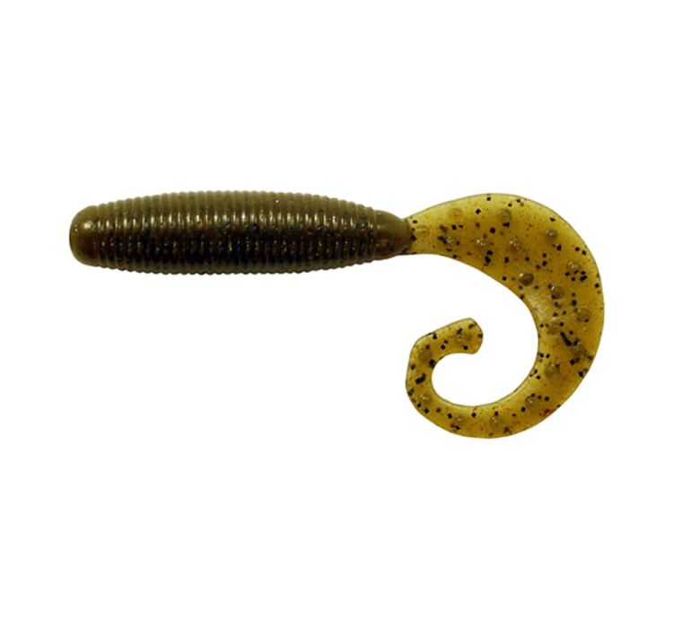 Силіконова приманка Reins Fat G-Tail Grub 2" 002 Green Pumpkin (20 шт./пач.) - 1 Силіконова приманка Reins Fat G-Tail Grub 2" 002 Green Pumpkin (20 шт./пач.) - 1