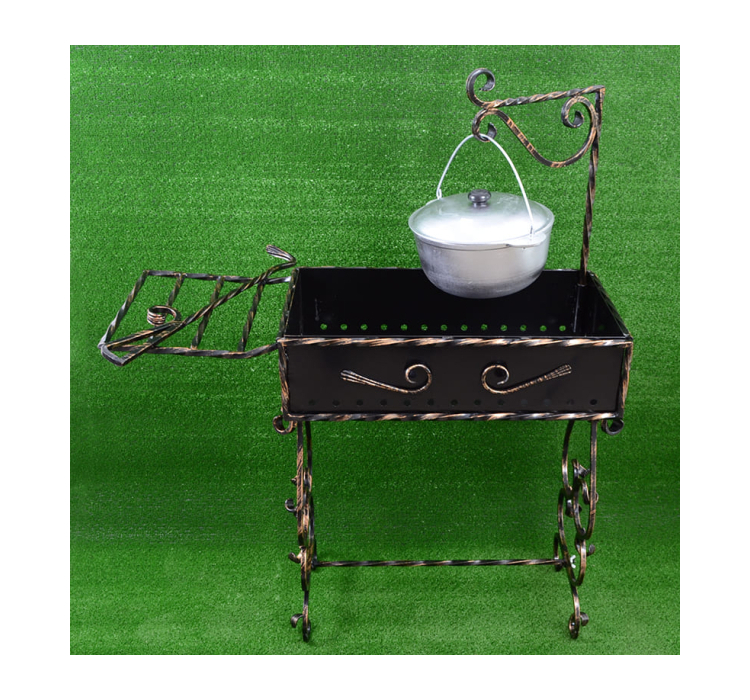 Мангал для шашликів (10-місний), кований - 15 Мангал для шашликів (10-місний), кований - 15