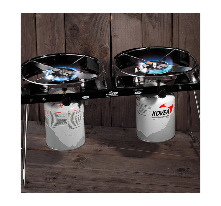 Плита газова туристична двоконфоркова Kovea Handy Twin Stove KB-N9110 - 10 Плита газова туристична двоконфоркова Kovea Handy Twin Stove KB-N9110 - 10