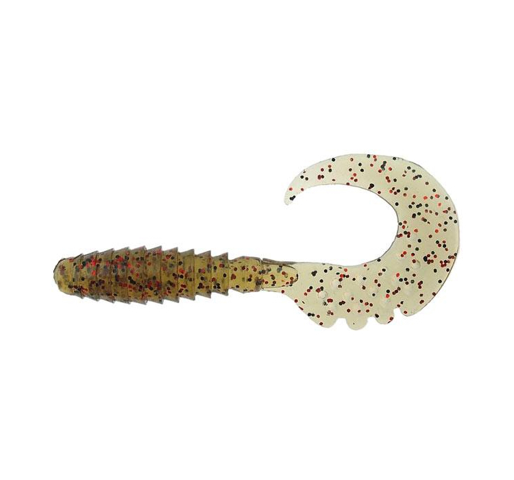 Силиконовая приманка FishUP Fancy Grub 2"" #045 - Green Pumpkin/Red & Black (10шт/уп) - 1 Силиконовая приманка FishUP Fancy Grub 2"" #045 - Green Pumpkin/Red & Black (10шт/уп) - 1