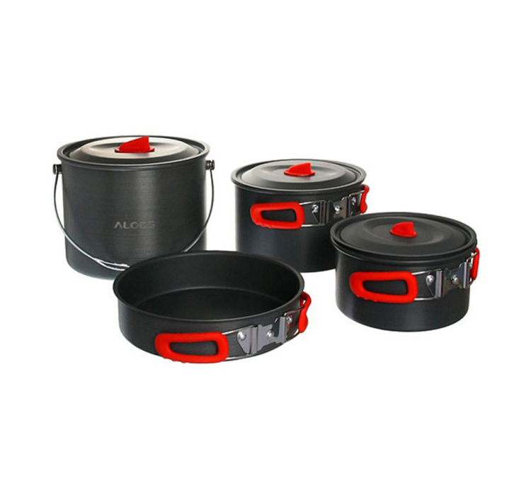 Набір посуду Alocs CW-RT07 (3 каструлі, сковорода) - 1 Набір посуду Alocs CW-RT07 (3 каструлі, сковорода) - 1