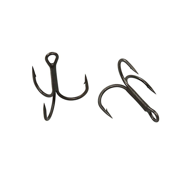 Крючок-тройник DAM Effzet Y-Treble №1 4шт. (dark grey) - 1 Крючок-тройник DAM Effzet Y-Treble №1 4шт. (dark grey) - 1