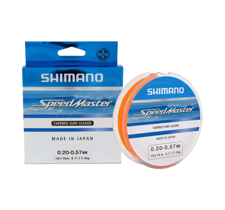Шоклідер Shimano Speedmaster Tapered Surf Leader 10X15м 0.26-0.57мм 4.6-17.0кг - 1 Шоклідер Shimano Speedmaster Tapered Surf Leader 10X15м 0.26-0.57мм 4.6-17.0кг - 1