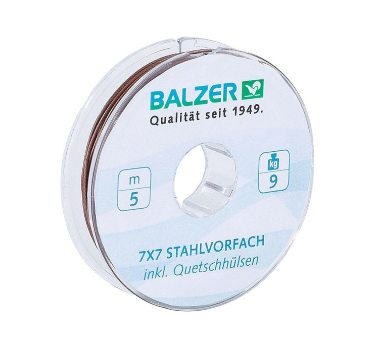 Поводочный стальной материал без оплетки 7х7 Balzer +10обж.труб. 5м. 9кг. (коричневый) - 1 Поводочный стальной материал без оплетки 7х7 Balzer +10обж.труб. 5м. 9кг. (коричневый) - 1