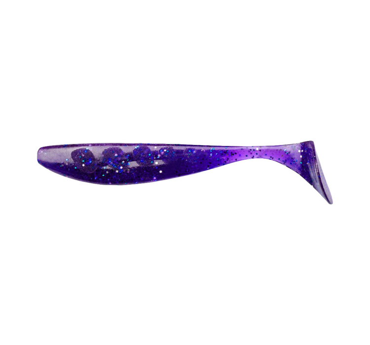 Силіконова приманка FishUP Wizzle Shad 5"" #060 - Dark Violet/Peacock & Silver (4шт/уп) - 1 Силіконова приманка FishUP Wizzle Shad 5"" #060 - Dark Violet/Peacock & Silver (4шт/уп) - 1